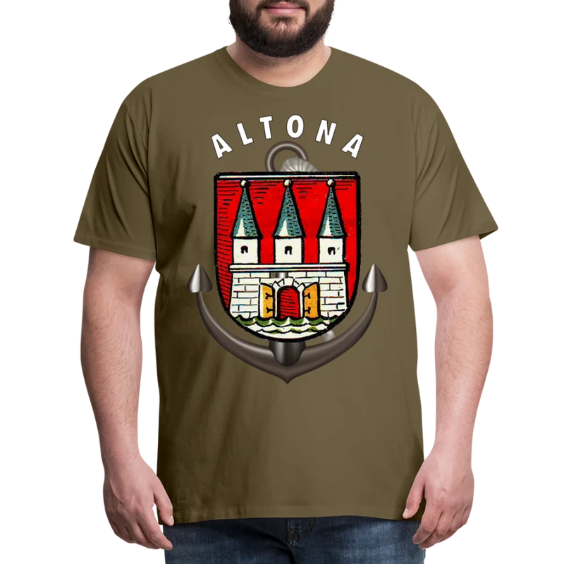 Herren Fashion ALTONA T-Shirt Rundhals Unisex Streetwear