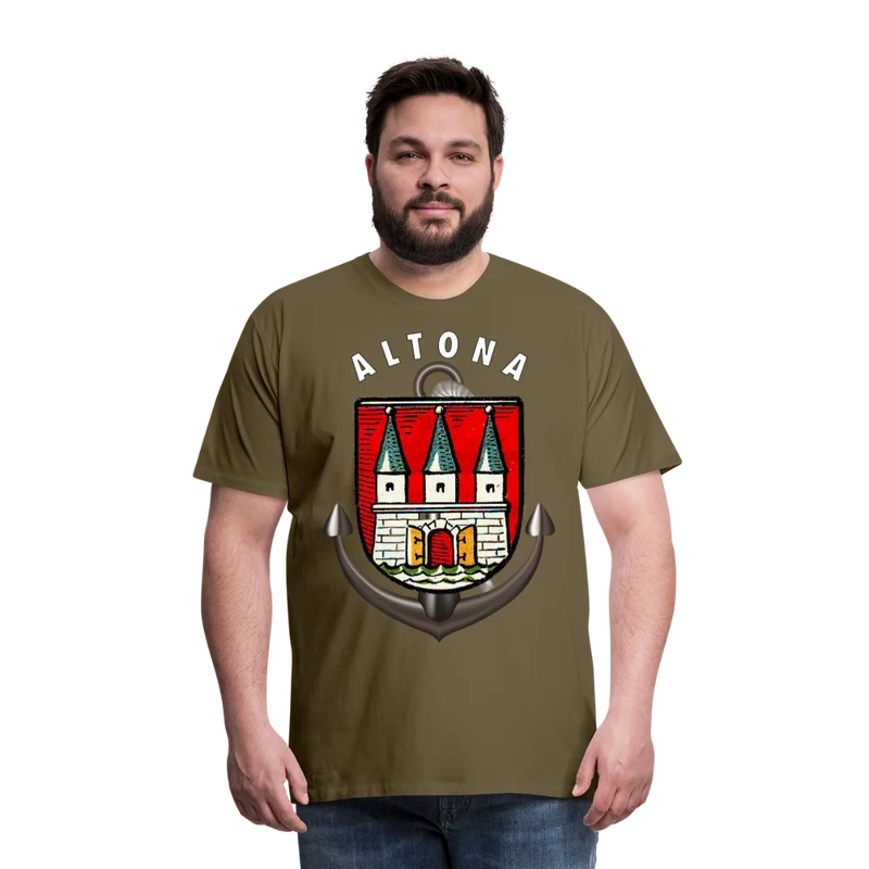 Herren Fashion ALTONA T-Shirt Rundhals Unisex Streetwear