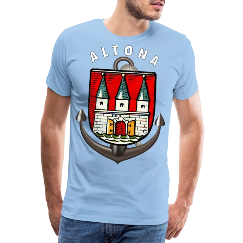 Herren Fashion ALTONA T-Shirt Rundhals Unisex Streetwear