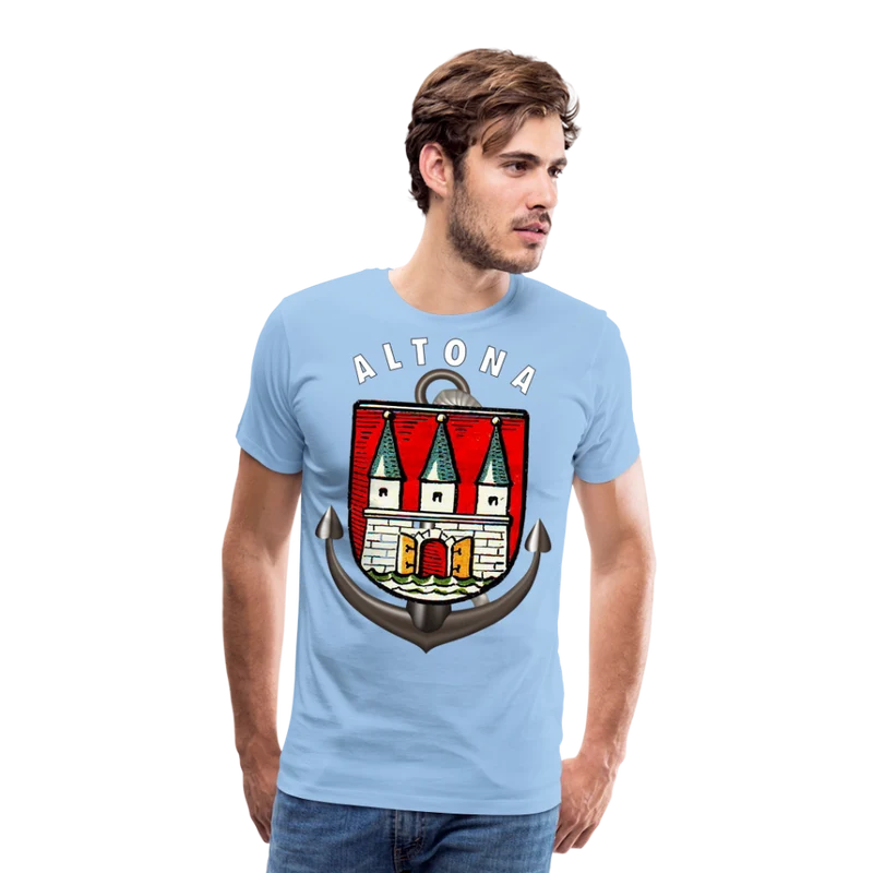 Herren Fashion ALTONA T-Shirt Rundhals Unisex Streetwear