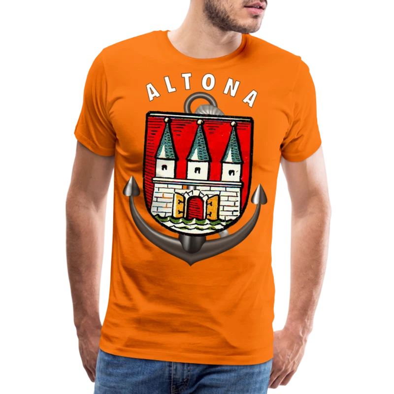 Herren Fashion ALTONA T-Shirt Rundhals Unisex Streetwear