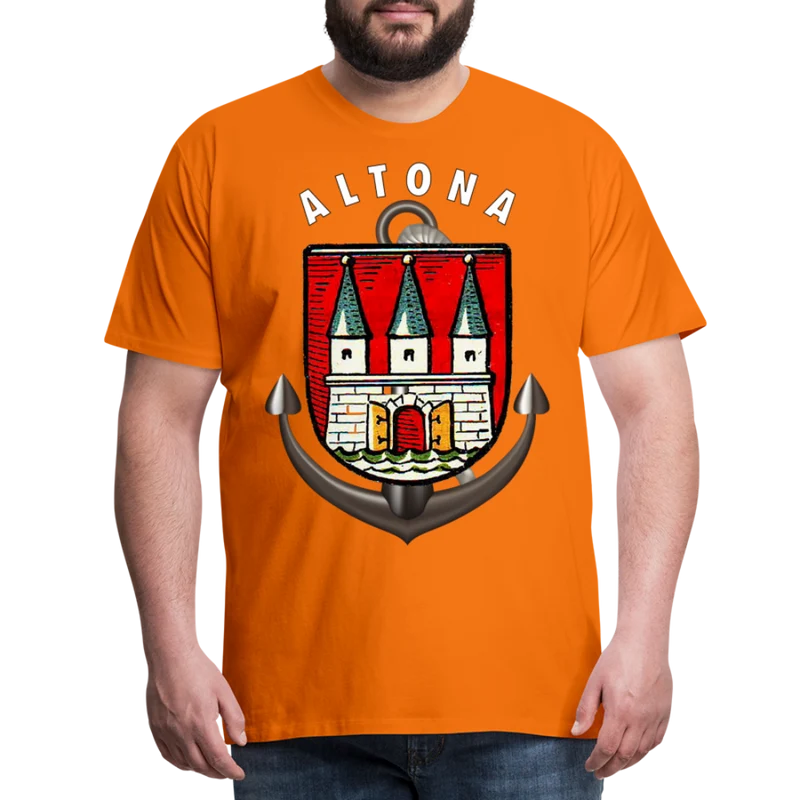 Herren Fashion ALTONA T-Shirt Rundhals Unisex Streetwear