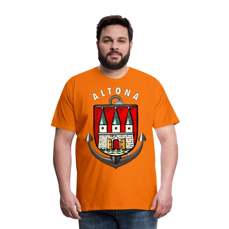 Herren Fashion ALTONA T-Shirt Rundhals Unisex Streetwear