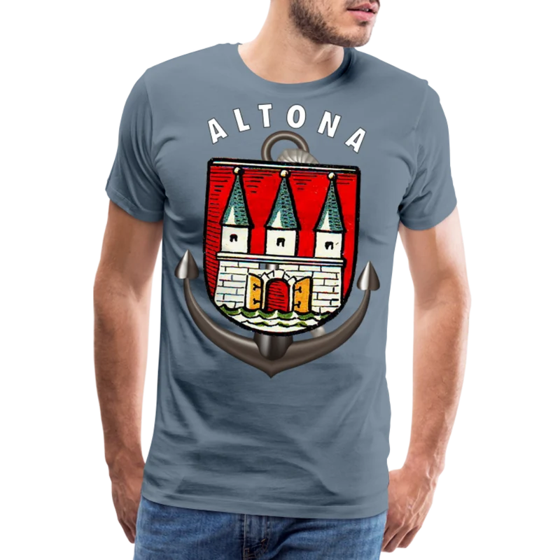 Herren Fashion ALTONA T-Shirt Rundhals Unisex Streetwear