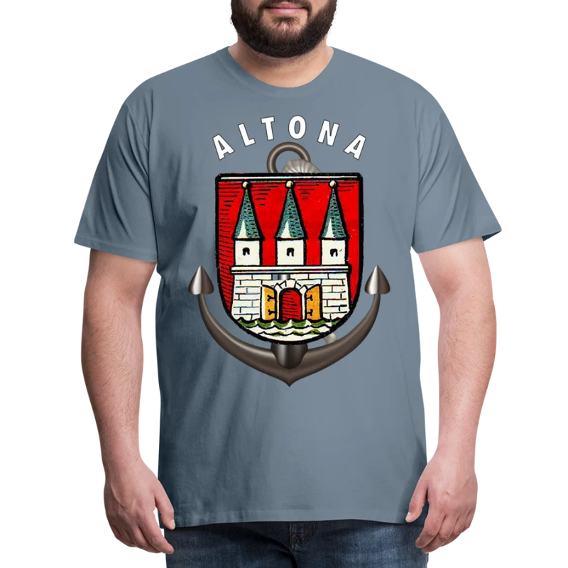 Herren Fashion ALTONA T-Shirt Rundhals Unisex Streetwear