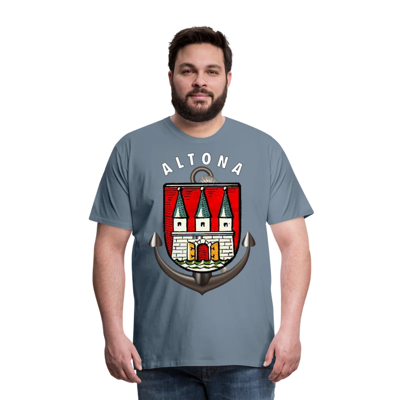 Herren Fashion ALTONA T-Shirt Rundhals Unisex Streetwear
