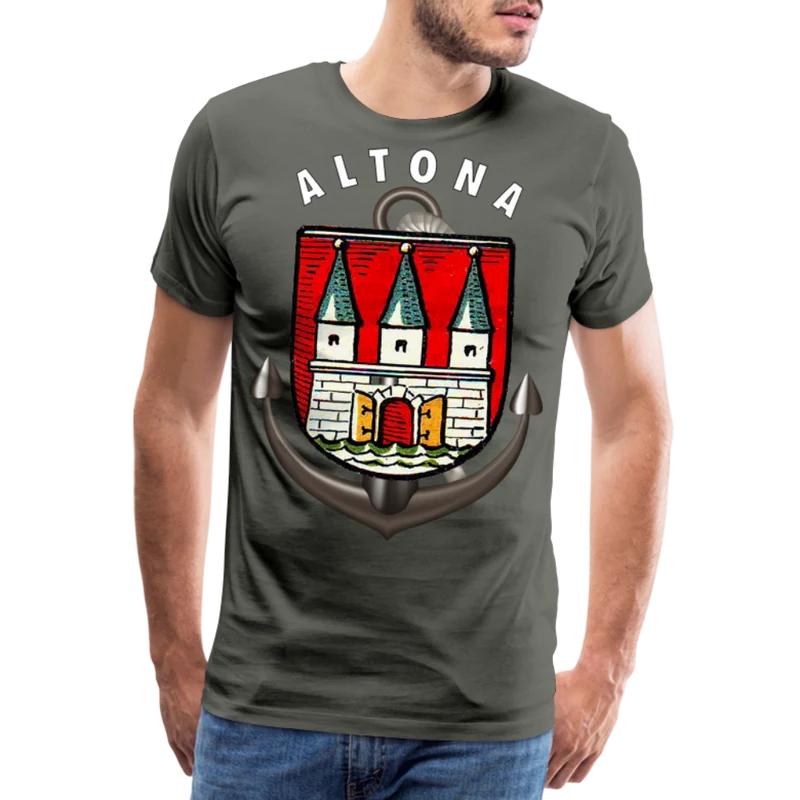 Herren Fashion ALTONA T-Shirt Rundhals Unisex Streetwear