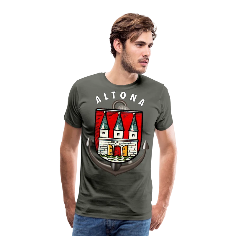 Herren Fashion ALTONA T-Shirt Rundhals Unisex Streetwear