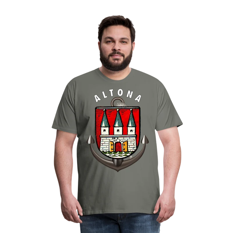 Herren Fashion ALTONA T-Shirt Rundhals Unisex Streetwear