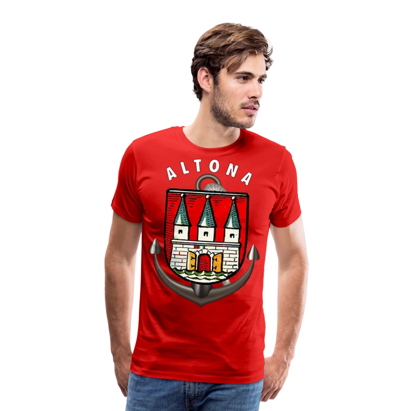 Männer Fashion ALTONA T-Shirt Rundhals Unisex Streetwear