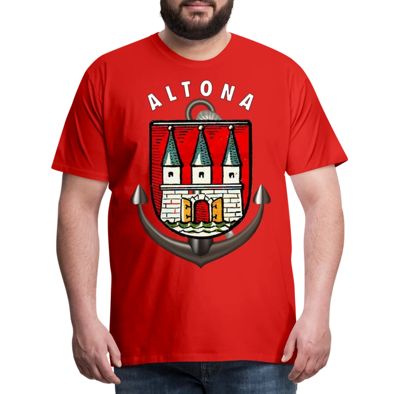 Männer Fashion ALTONA T-Shirt Rundhals Unisex Streetwear