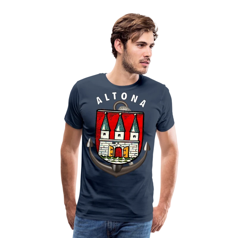 Männer Fashion ALTONA T-Shirt Rundhals Unisex Streetwear