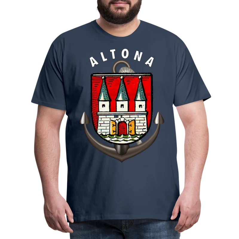 Männer Fashion ALTONA T-Shirt Rundhals Unisex Streetwear