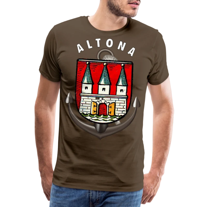 Männer Fashion ALTONA T-Shirt Rundhals Unisex Streetwear