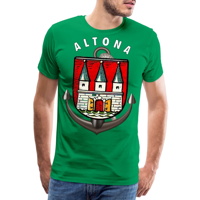 Männer Fashion ALTONA T-Shirt Rundhals Unisex Streetwear