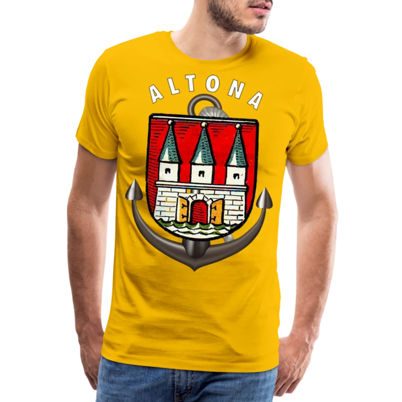 Männer Fashion ALTONA T-Shirt Rundhals Unisex Streetwear