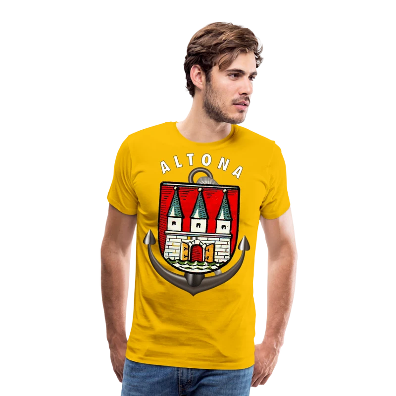Männer Fashion ALTONA T-Shirt Rundhals Unisex Streetwear
