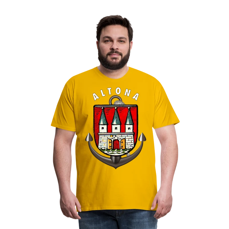 Männer Fashion ALTONA T-Shirt Rundhals Unisex Streetwear