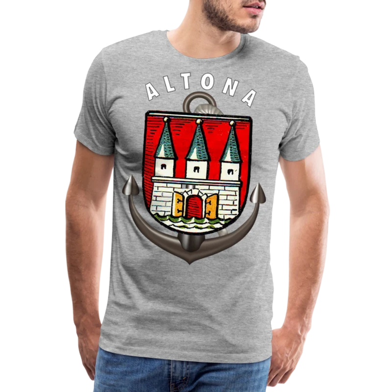Männer Fashion ALTONA T-Shirt Rundhals Unisex Streetwear