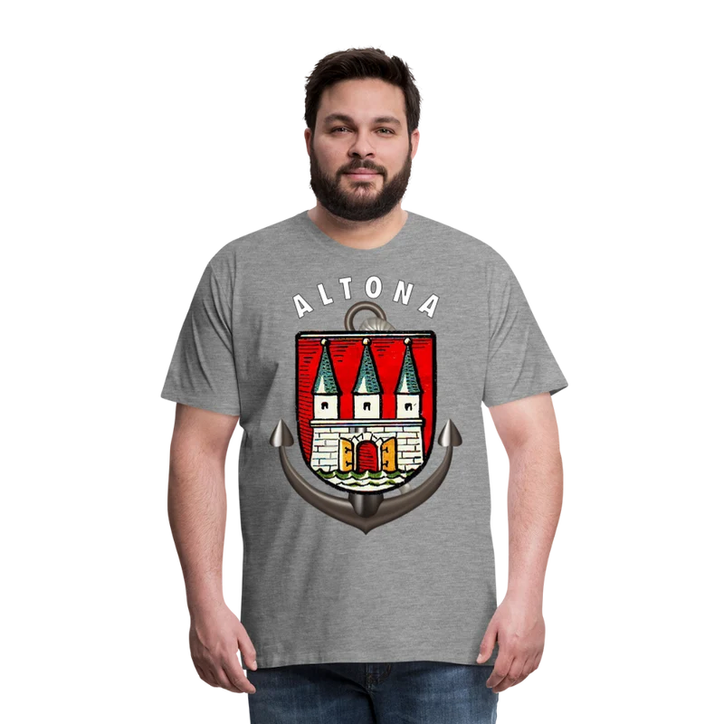 Männer Fashion ALTONA T-Shirt Rundhals Unisex Streetwear