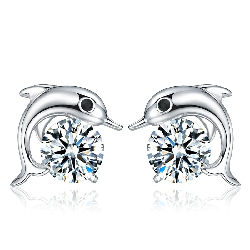 1 Paar Creolen aus 925 sterling Silber Ohrringe Ohrschmuck Zirkonia Ohrstecker