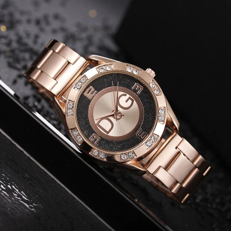 Orologio da Polso Donna Quarzo Quadrante Acciaio Inossidabile Classico Elegante