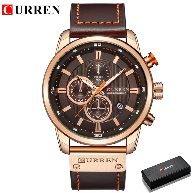 Herren Armbanduhr Silber Schwarz Edelstahl Fashion Luxus Chronograph Business
