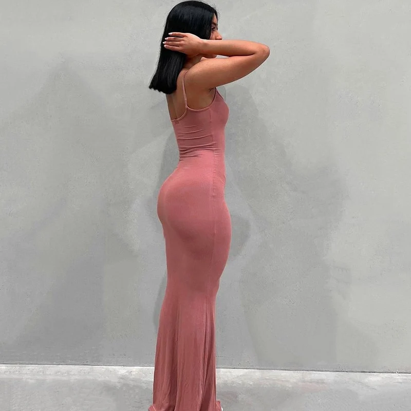 Damen Boho Sommerkleid Strandkleid Midikleid Urlaub Freizeitkleid Ärmellos Trägerkleid