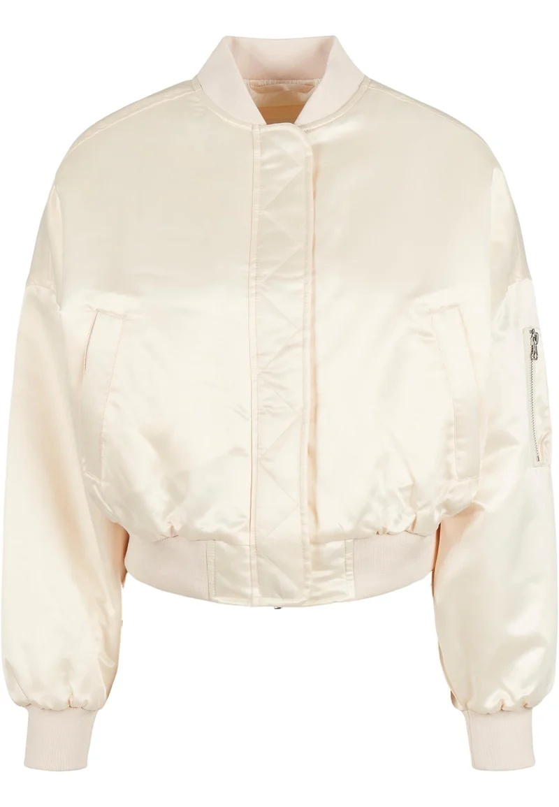 UC Short Oversized Satin Bomber Jacket