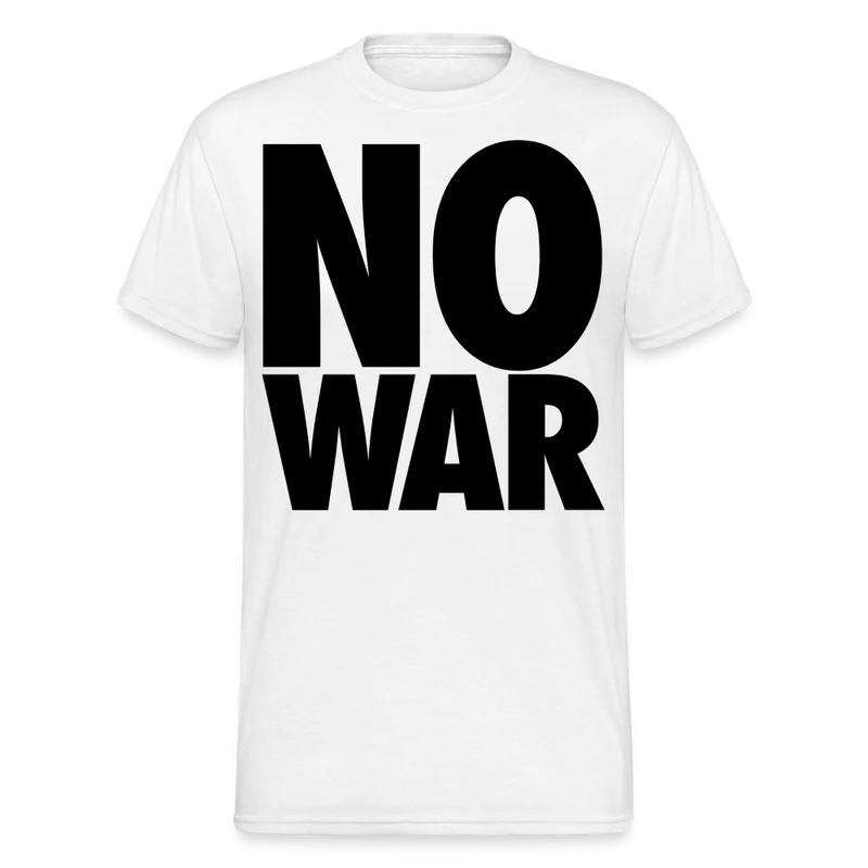 Herren No War T-Shirt Rundhals Unisex Streetwear Gildan 100% Baumwolle