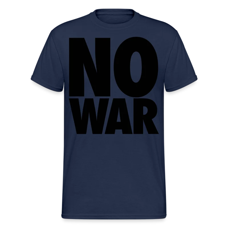 Herren No War T-Shirt Rundhals Unisex Streetwear Gildan 100% Baumwolle