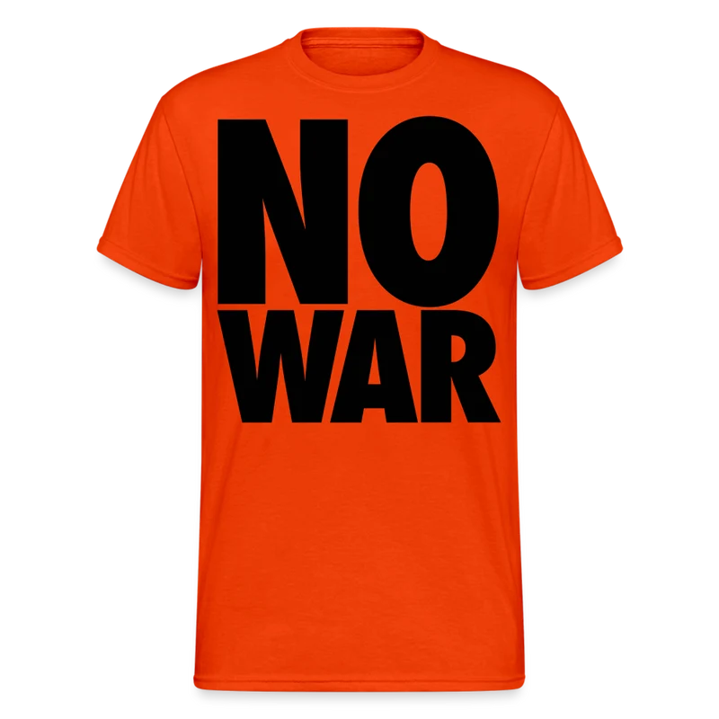 Herren No War T-Shirt Rundhals Unisex Streetwear Gildan 100% Baumwolle