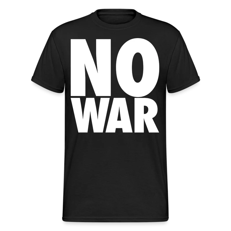 Herren No War T-Shirt Rundhals Unisex Streetwear Gildan 100% Baumwolle