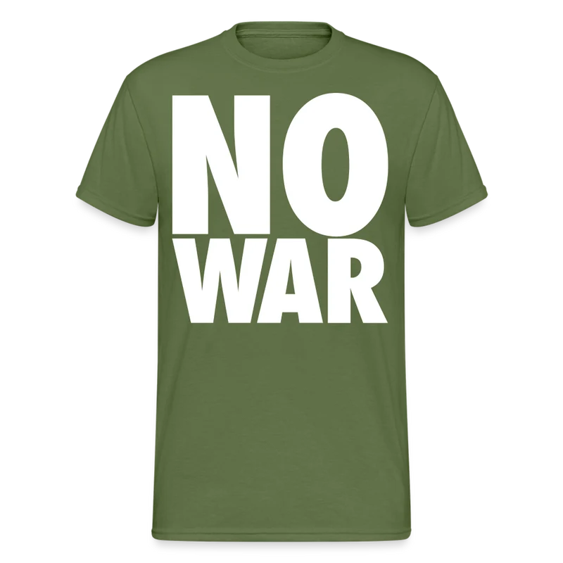Herren No War T-Shirt Rundhals Unisex Streetwear Gildan 100% Baumwolle