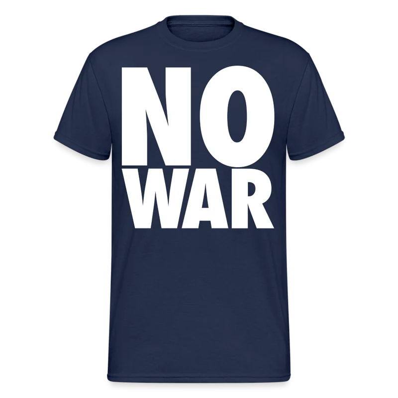 Herren No War T-Shirt Rundhals Unisex Streetwear Gildan 100% Baumwolle