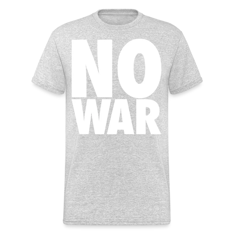 Herren No War T-Shirt Rundhals Unisex Streetwear Gildan 100% Baumwolle