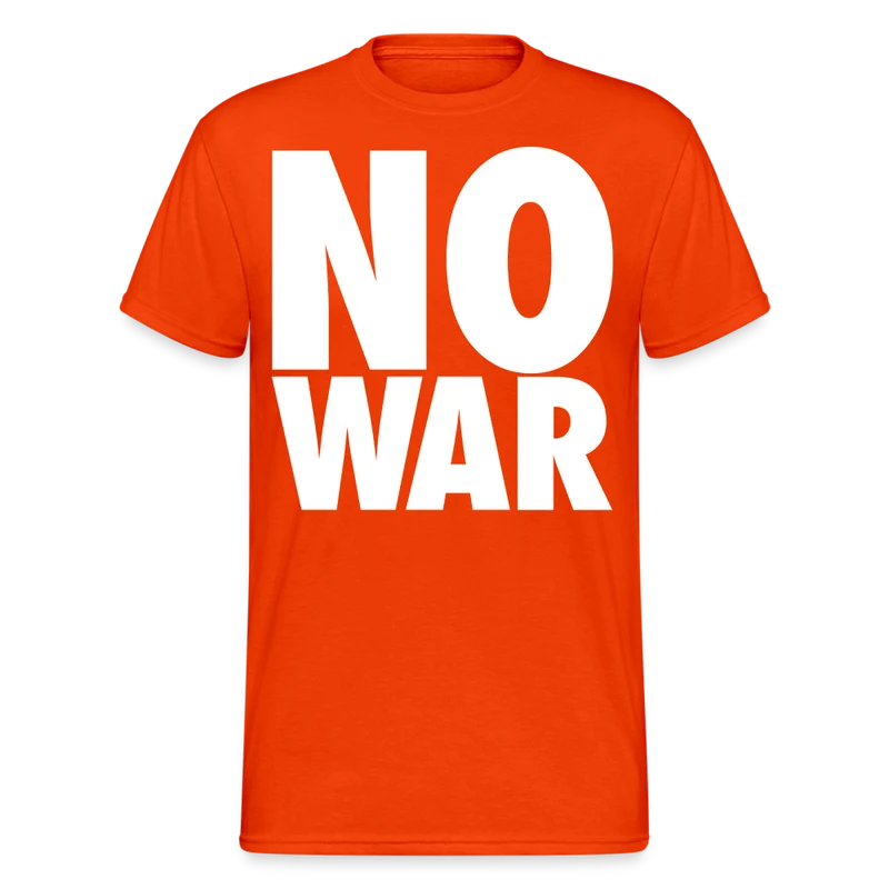 Herren No War T-Shirt Rundhals Unisex Streetwear Gildan 100% Baumwolle
