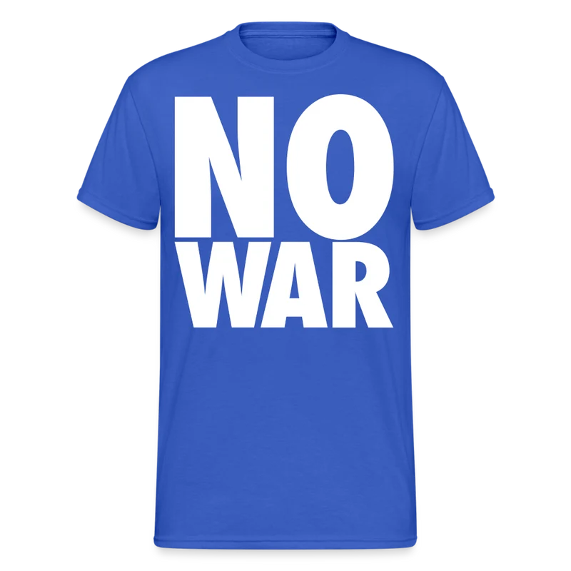 Herren No War T-Shirt Rundhals Unisex Streetwear Gildan 100% Baumwolle