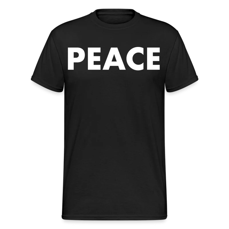 Herren Peace T-Shirt Rundhals Unisex Streetwear Gildan 100% Baumwolle