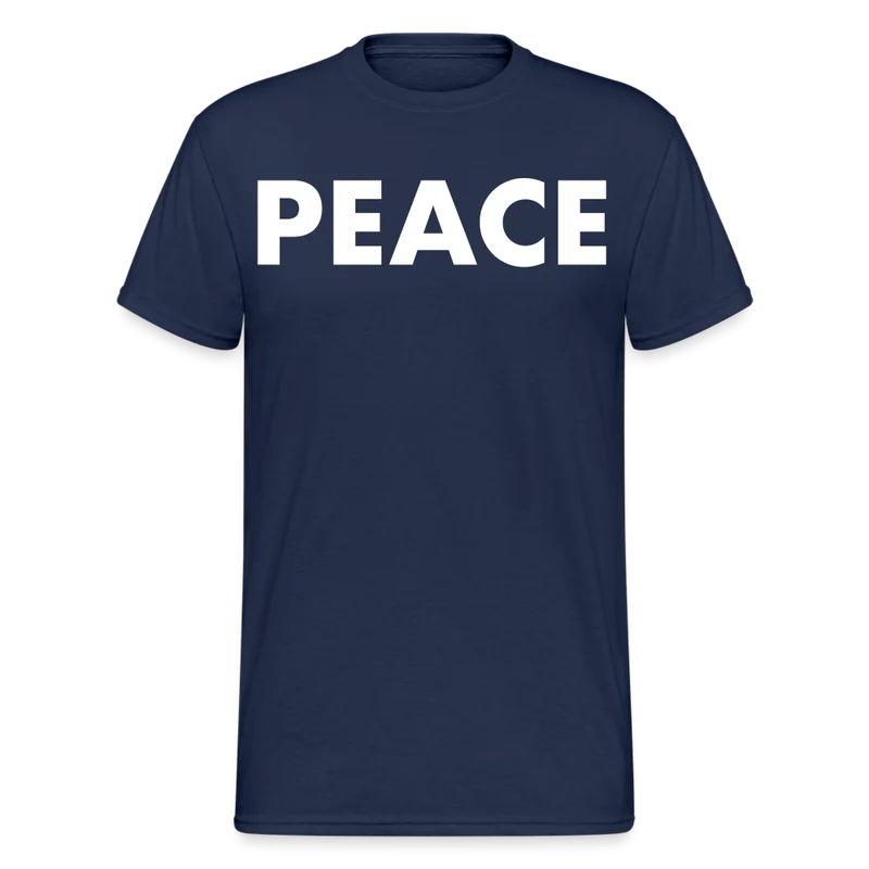 Herren Peace T-Shirt Rundhals Unisex Streetwear Gildan 100% Baumwolle