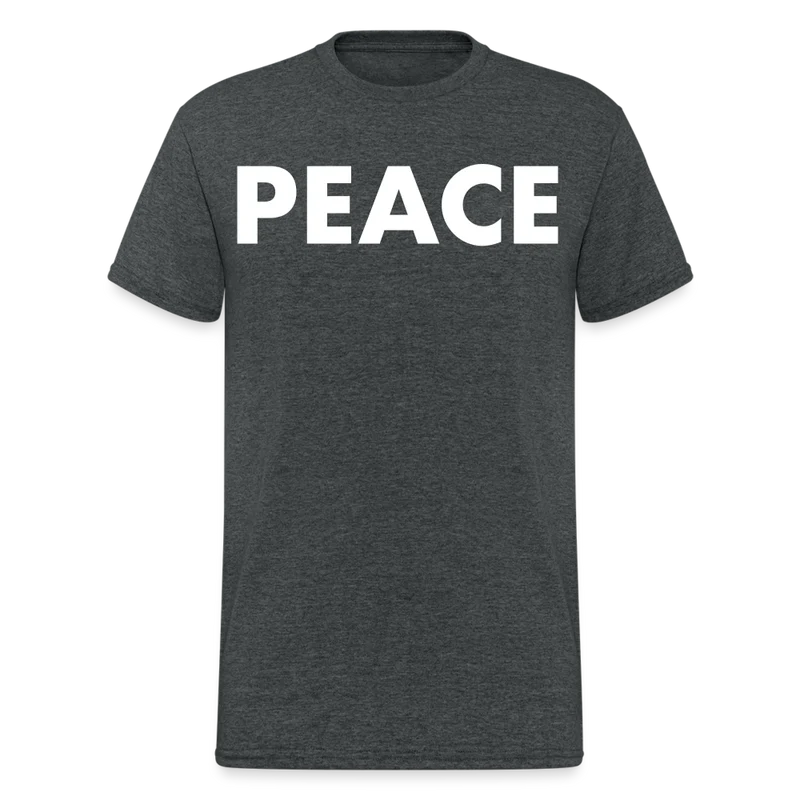 Herren Peace T-Shirt Rundhals Unisex Streetwear Gildan 100% Baumwolle