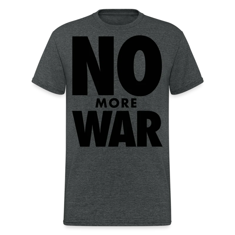 Herren No More War T-Shirt Rundhals Unisex Streetwear Gildan 100% Baumwolle