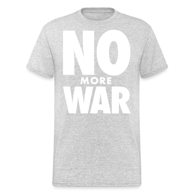 Herren No More War T-Shirt Rundhals Unisex Streetwear Gildan 100% Baumwolle