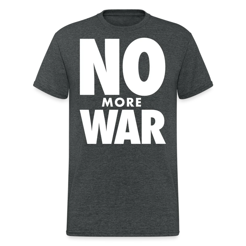 Herren No More War T-Shirt Rundhals Unisex Streetwear Gildan 100% Baumwolle
