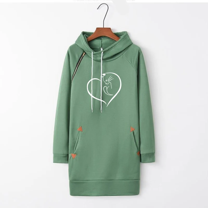 Dame Kapuzenpullover Minikleid Hoodie Sweatshirt Longtops Tunika Jumper Kleider Streetwear