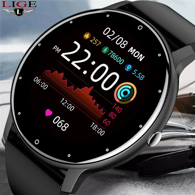 Bluetooth Smart watch Fitness Tracker Sport Uhr Puls Armband SpO2 IP67 Wasserdicht