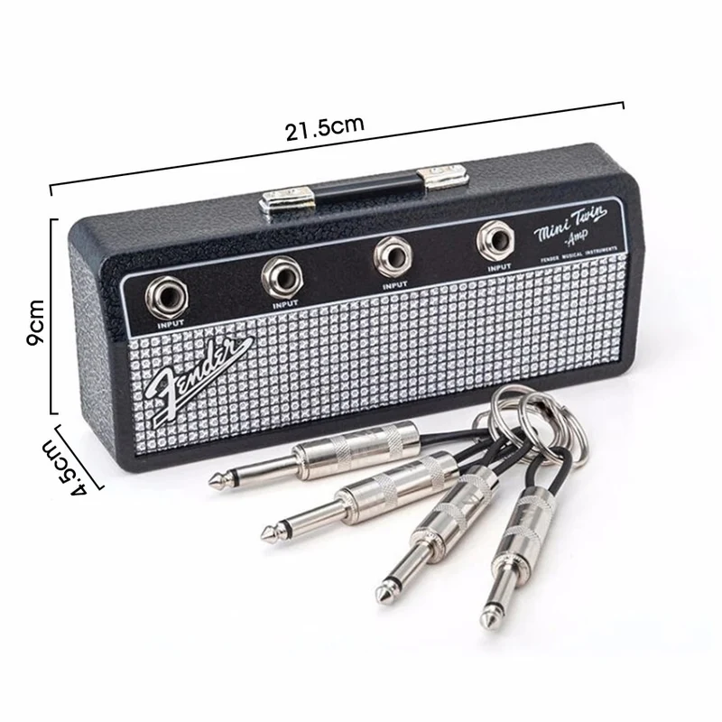 Fender Schlüsselboard mit Memoboard Jack Rack Schlüsselbrett Schlüsselleiste Gitarre