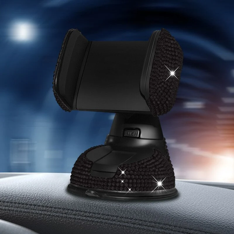 Auto Handy Halterung KFZ Armaturenbrett Smartphone Halter Saugnapf Strass
