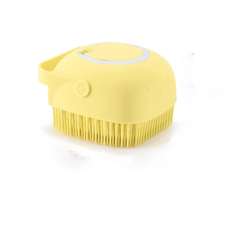 Haustier Massage Bad Bürste Für Hund Katze Shampoo Spender Silikon Waschen Tool