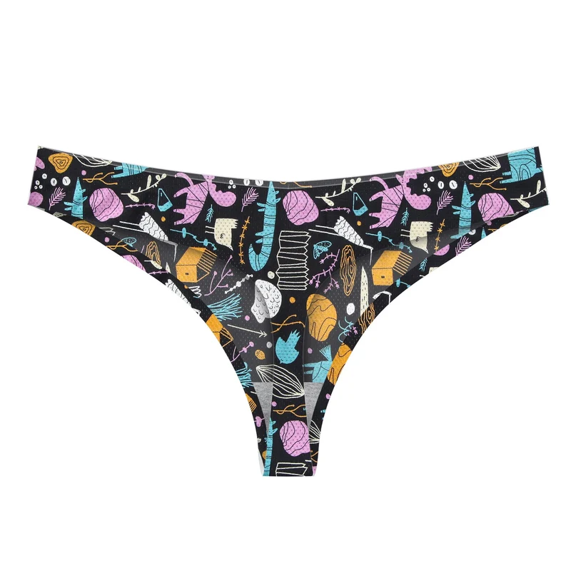 Frauen Baumwolle Nahtlose Unterwäsche Tanga G-String Höschen Schlüpfer Slip Dessous